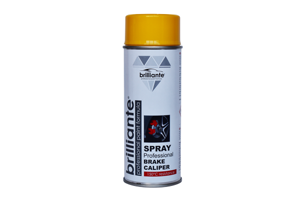 Vopsea Spray Galben Pentru Etriere Frane (Ral 1023) 400Ml Brilliante