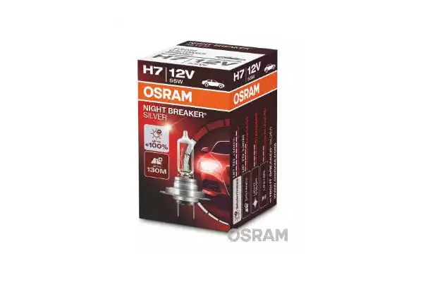 Bec 12V H7 55 W Night Breaker Silver +100% Osram